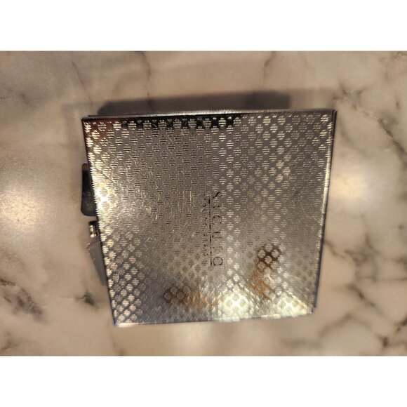 Vintage Butterfly Rhinestone Compact Mirror Silver Tone Double-Sided - Picture 4 of 6